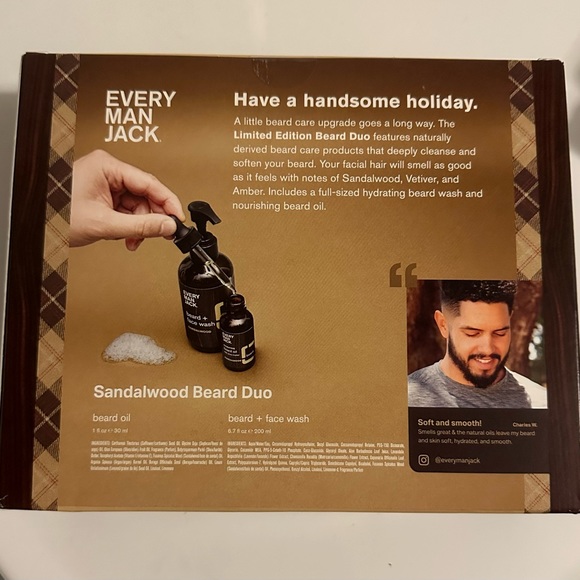 Every Man Jack Duo New 1 fl oz Beard Oil & 6.7 fl oz beard/face wash Qty Avail - Picture 3 of 4